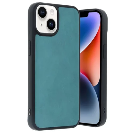 Newface Apple iPhone 14 Kılıf Aras Deri Kapak - Açık Yeşil