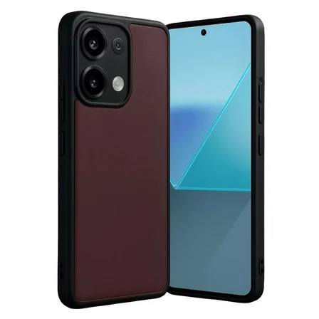 Newface Xiaomi Redmi Note 13 Pro 4G Kılıf Aras Deri Kapak - Bordo