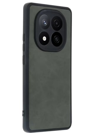 Newface Xiaomi Redmi Note 14 Pro 4G Kılıf Aras Deri Kapak - Koyu Yeşil