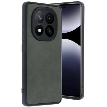 Newface Xiaomi Redmi Note 14 Pro 4G Kılıf Aras Deri Kapak - Koyu Yeşil