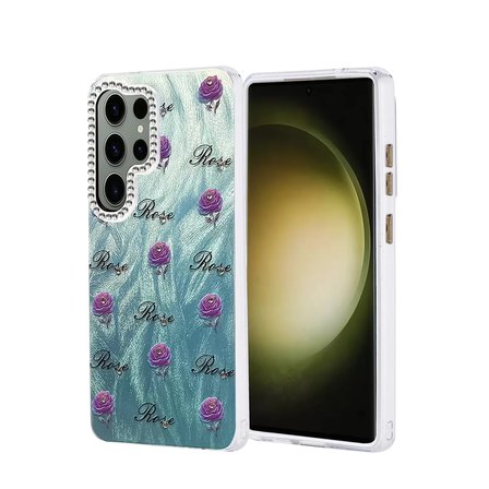Newface Samsung Galaxy S25 Ultra Kılıf Blade Aynalı Desenli Kapak - Desen 9