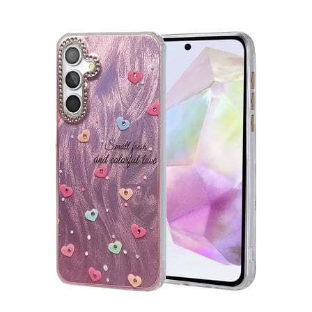 Newface Samsung Galaxy A35 5G Kılıf Blade Aynalı Desenli Kapak - Desen 8