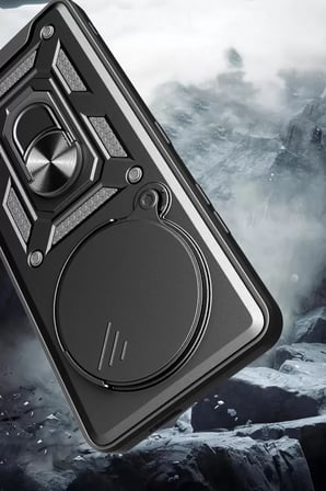 Newface Xiaomi Mi 15 Ultra Kılıf Pars Lens Yüzüklü Silikon - Lacivert