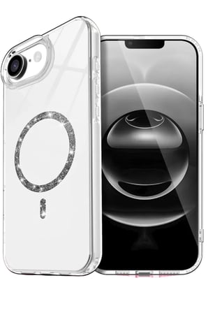 Newface Apple iPhone 16E Live Diamond Magsafe Kapak - Şeffaf