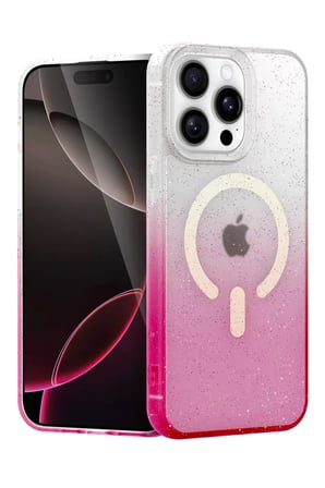 Newface Apple iPhone 14 Pro Pummel Shiny Magsafe Kapak - Pembe