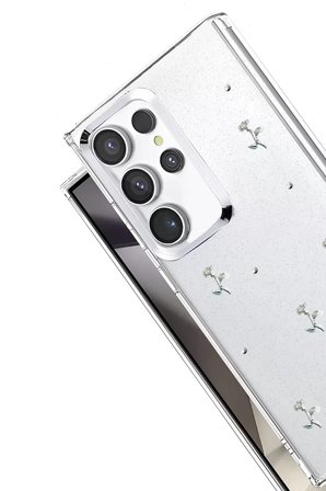 Newface Samsung Galaxy S23 Ultra Fiyonk Desenli Kapak - Desen 4