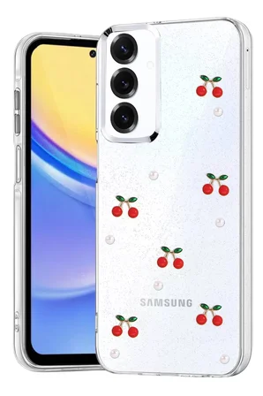 Newface Samsung Galaxy A15 4G Fiyonk Desenli Kapak - Desen 9