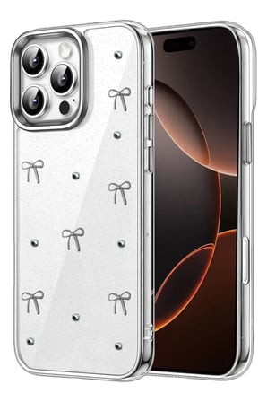 Newface Apple iPhone 16 Pro Max Fiyonk Desenli Kapak - Desen 5