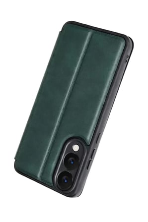 Newface Samsung Galaxy S25 Edge Flip Cover - Koyu Yeşil