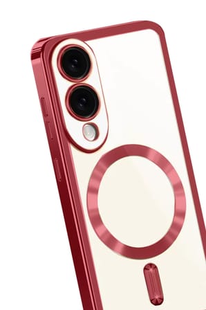 Newface Samsung Galaxy S25 Edge Kross Magneticsafe Kapak - Kırmızı