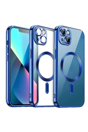 Newface Apple iPhone 13 Kılıf Kross Magneticsafe Kapak - Lacivert