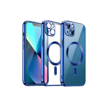 Newface Apple iPhone 13 Kılıf Kross Magneticsafe Kapak - Lacivert