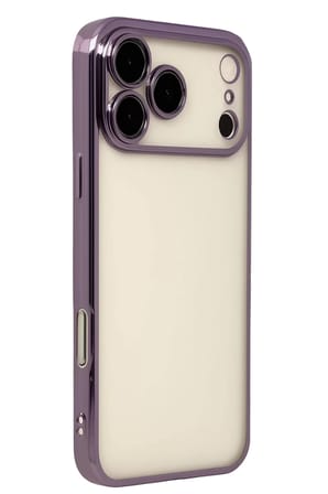 Newface Apple iPhone 17 Pro Max Razer Lensli Silikon - Mor