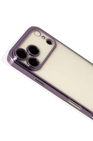 Newface Apple iPhone 17 Pro Max Razer Lensli Silikon - Mor