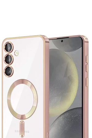 Newface Samsung Galaxy A56 Kross Magneticsafe Kapak - Rose