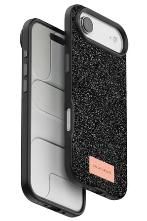 Onegif Apple iPhone 17 Air Bright Simli Kapak - Siyah
