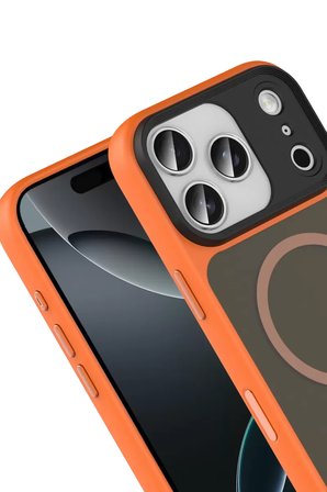 Joko Apple iPhone 17 Pro Megane Magsafe Kapak - Turuncu
