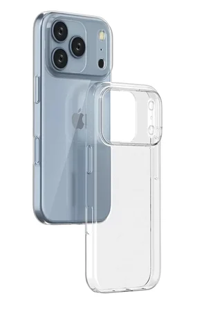 Newface Apple iPhone 17 Pro Lüx Şeffaf Silikon - Şeffaf
