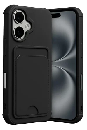 Newface Apple iPhone 17 Kelvin Kartvizitli Silikon - Siyah