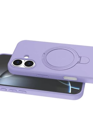Newface Apple iPhone 17 Regal Magsafe Standlı Kapak - Lila