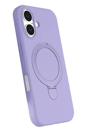 Newface Apple iPhone 16 Plus Regal Magsafe Standlı Kapak - Lila
