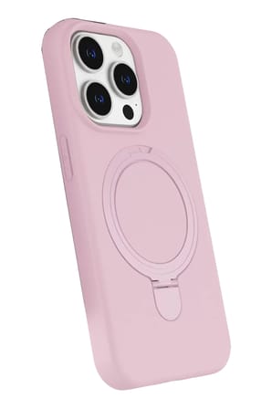 Newface Apple iPhone 14 Pro Max Regal Magsafe Standlı Kapak - Açık Pembe