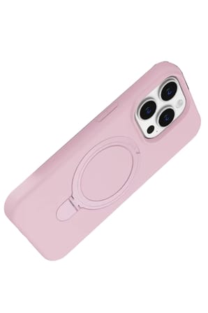Newface Apple iPhone 14 Pro Max Regal Magsafe Standlı Kapak - Açık Pembe