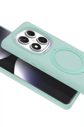 Newface Xiaomi Redmi Note 14 Pro 5G Regal Magsafe Standlı Kapak - Su Yeşili