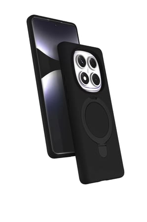 Newface Xiaomi Redmi Note 14 Pro 5G Regal Magsafe Standlı Kapak - Siyah