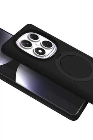 Newface Xiaomi Redmi Note 14 Pro 5G Regal Magsafe Standlı Kapak - Siyah