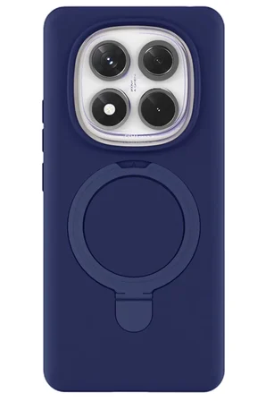 Newface Xiaomi Redmi Note 14 Pro 4G Regal Magsafe Standlı Kapak - Lacivert