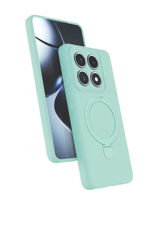 Newface Xiaomi Mi 14T Pro Regal Magsafe Standlı Kapak - Su Yeşili