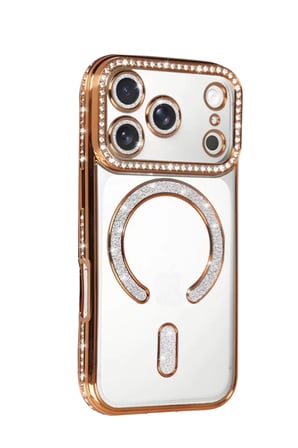 Newface Apple iPhone 17 Pro Joke Simli Magneticsafe Kılıf - Turuncu