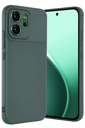 Newface Oppo Reno 14F Auto Focus Karbon Kapak - Koyu Yeşil