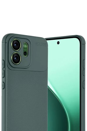 Newface Oppo Reno 14F Auto Focus Karbon Kapak - Koyu Yeşil