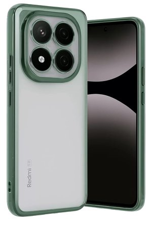 Newface Xiaomi Redmi Note 14 Pro Plus Kılıf Razer Lensli Silikon - Yeşil