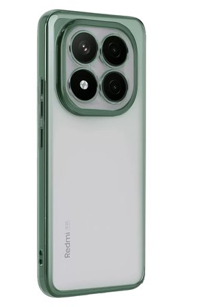 Newface Xiaomi Redmi Note 14 Pro Plus Kılıf Razer Lensli Silikon - Yeşil
