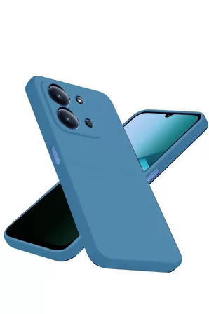 Newface Xiaomi Redmi 15C 4G Nano içi Kadife Silikon - Mavi