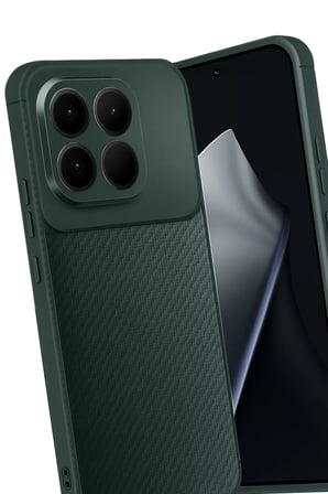 Newface Xiaomi Mi 15T Auto Focus Karbon Kapak - Koyu Yeşil