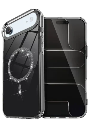 Newface Apple iPhone 17 Air Live Diamond Magsafe Kapak - Siyah