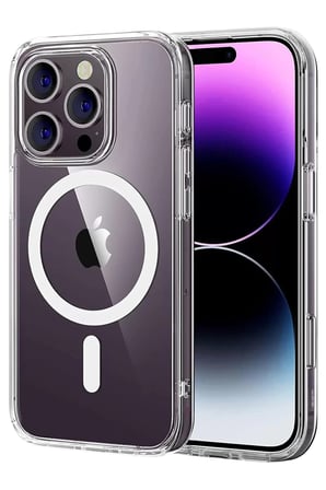 Newface Apple iPhone 16 Pro Max Combo Sert Şeffaf Magsafe Kapak - Şeffaf