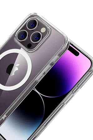 Newface Apple iPhone 16 Pro Max Combo Sert Şeffaf Magsafe Kapak - Şeffaf