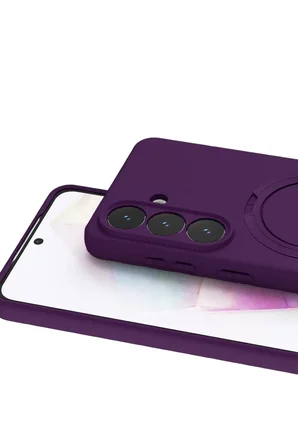 Newface Samsung Galaxy S26 Plus Regal Magsafe Standlı Kapak - Derin Mor