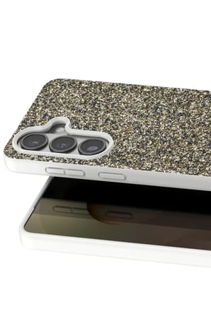 Onegif Samsung Galaxy S26 Bright Simli Kapak - Gold