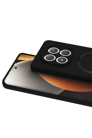 Newface Xiaomi Redmi Note 15 4G Regal Magsafe Standlı Kapak - Siyah