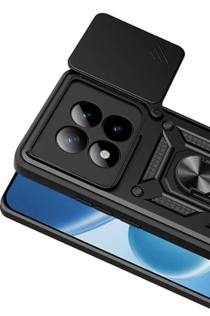 Newface Xiaomi Redmi Note 15 Pro Plus 5G Pars Lens Yüzüklü Silikon - Siyah