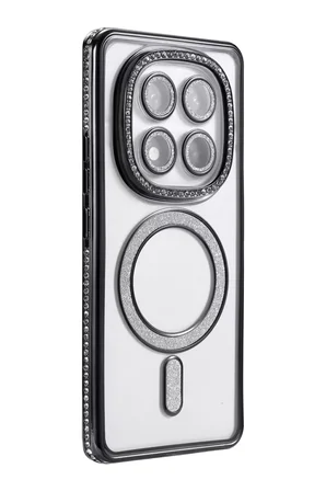 Newface Xiaomi Redmi Note 15 Pro Plus 5G Joke Simli Magneticsafe Kılıf - Siyah
