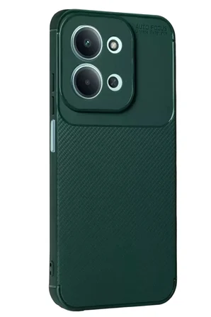 Newface Xiaomi Redmi 15C 5G Auto Focus Karbon Kapak - Koyu Yeşil