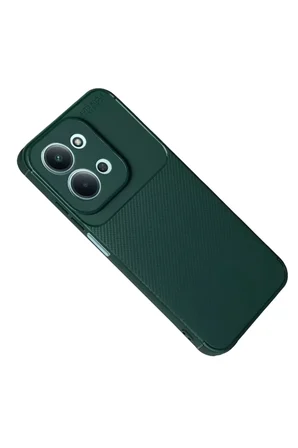 Newface Xiaomi Redmi 15C 5G Auto Focus Karbon Kapak - Koyu Yeşil