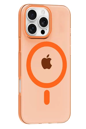Joko Apple iPhone 16 Pro Max PC Blank Magsafe Kapak - Turuncu